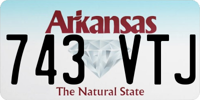 AR license plate 743VTJ