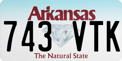 AR license plate 743VTK