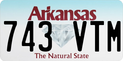 AR license plate 743VTM