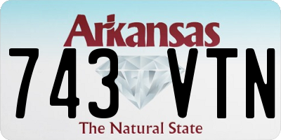 AR license plate 743VTN