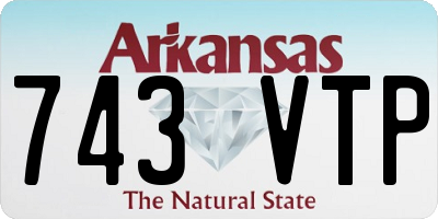 AR license plate 743VTP