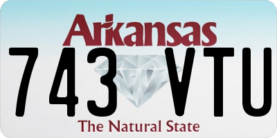 AR license plate 743VTU