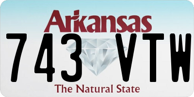 AR license plate 743VTW