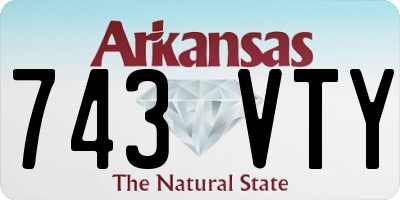 AR license plate 743VTY
