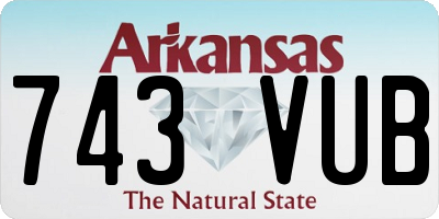 AR license plate 743VUB
