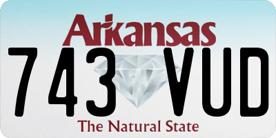 AR license plate 743VUD