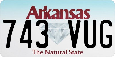 AR license plate 743VUG