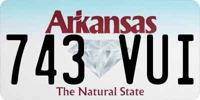 AR license plate 743VUI