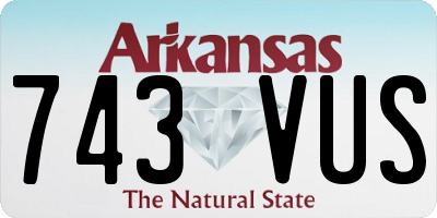 AR license plate 743VUS