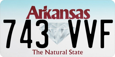 AR license plate 743VVF