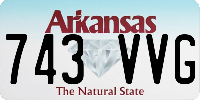 AR license plate 743VVG