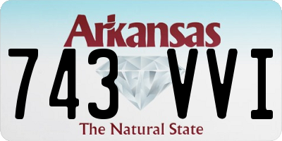 AR license plate 743VVI