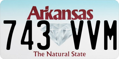 AR license plate 743VVM