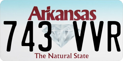 AR license plate 743VVR