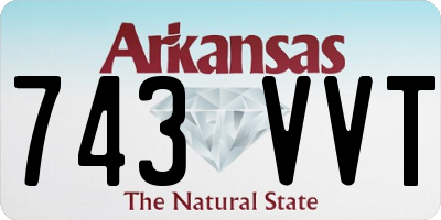 AR license plate 743VVT