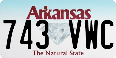 AR license plate 743VWC