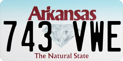 AR license plate 743VWE