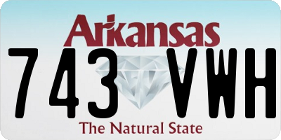 AR license plate 743VWH
