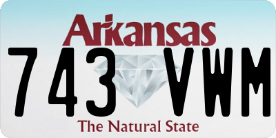 AR license plate 743VWM
