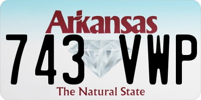 AR license plate 743VWP