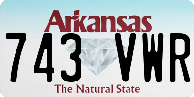 AR license plate 743VWR
