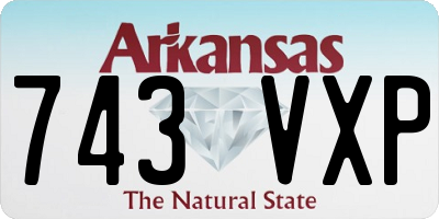 AR license plate 743VXP
