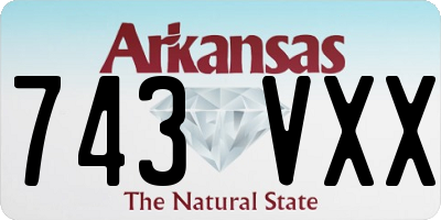 AR license plate 743VXX