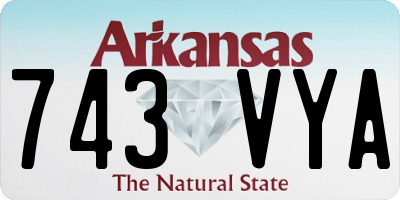 AR license plate 743VYA
