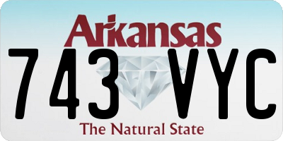 AR license plate 743VYC