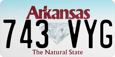 AR license plate 743VYG