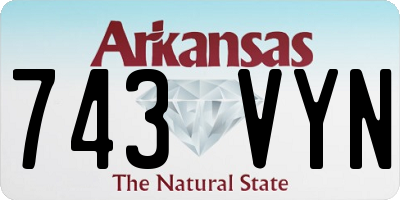 AR license plate 743VYN
