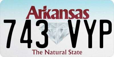 AR license plate 743VYP