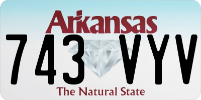 AR license plate 743VYV