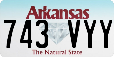 AR license plate 743VYY