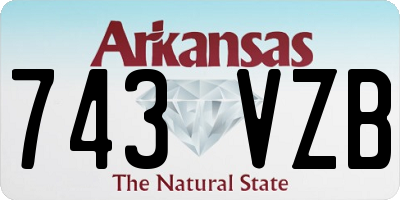 AR license plate 743VZB
