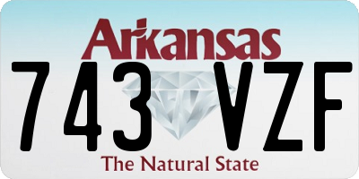 AR license plate 743VZF