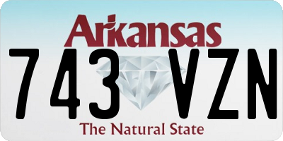 AR license plate 743VZN
