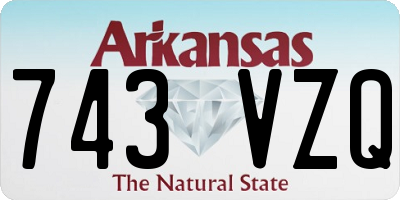AR license plate 743VZQ