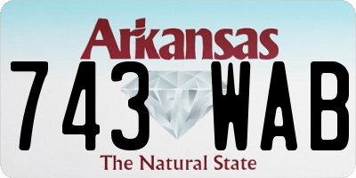 AR license plate 743WAB