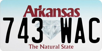 AR license plate 743WAC