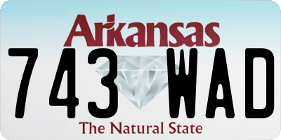 AR license plate 743WAD