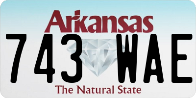 AR license plate 743WAE