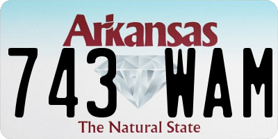 AR license plate 743WAM