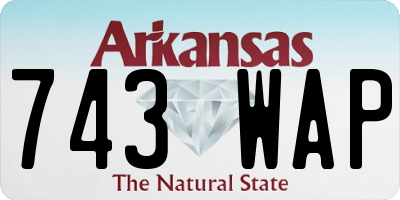 AR license plate 743WAP