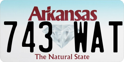 AR license plate 743WAT
