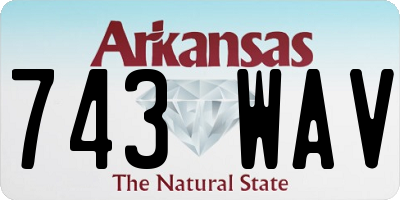 AR license plate 743WAV