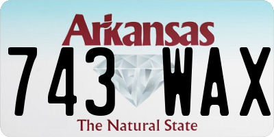 AR license plate 743WAX