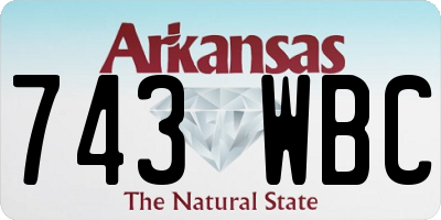 AR license plate 743WBC