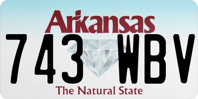 AR license plate 743WBV