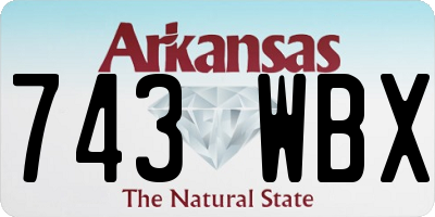 AR license plate 743WBX